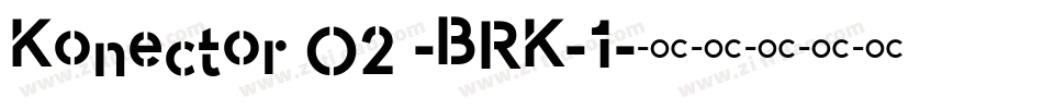 Konector O2 -BRK-1字体转换